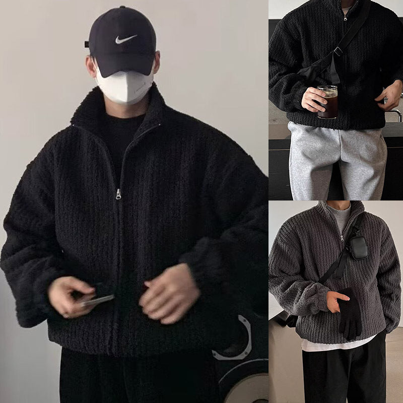 Men's Fashion Oversized Jacket with Stand Collar Mune Fashion