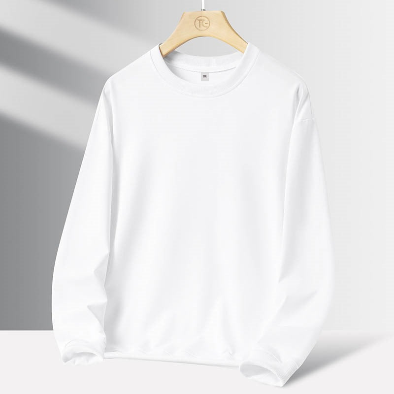 Men's Minimalist Round Neck Sweatshirt with French Terry Inner Side & Oversized Cut Mune Fashion