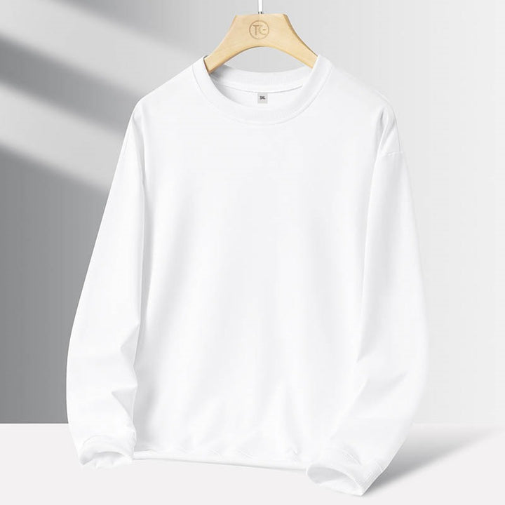 Men's Minimalist Round Neck Sweatshirt with French Terry Inner Side & Oversized Cut Mune Fashion