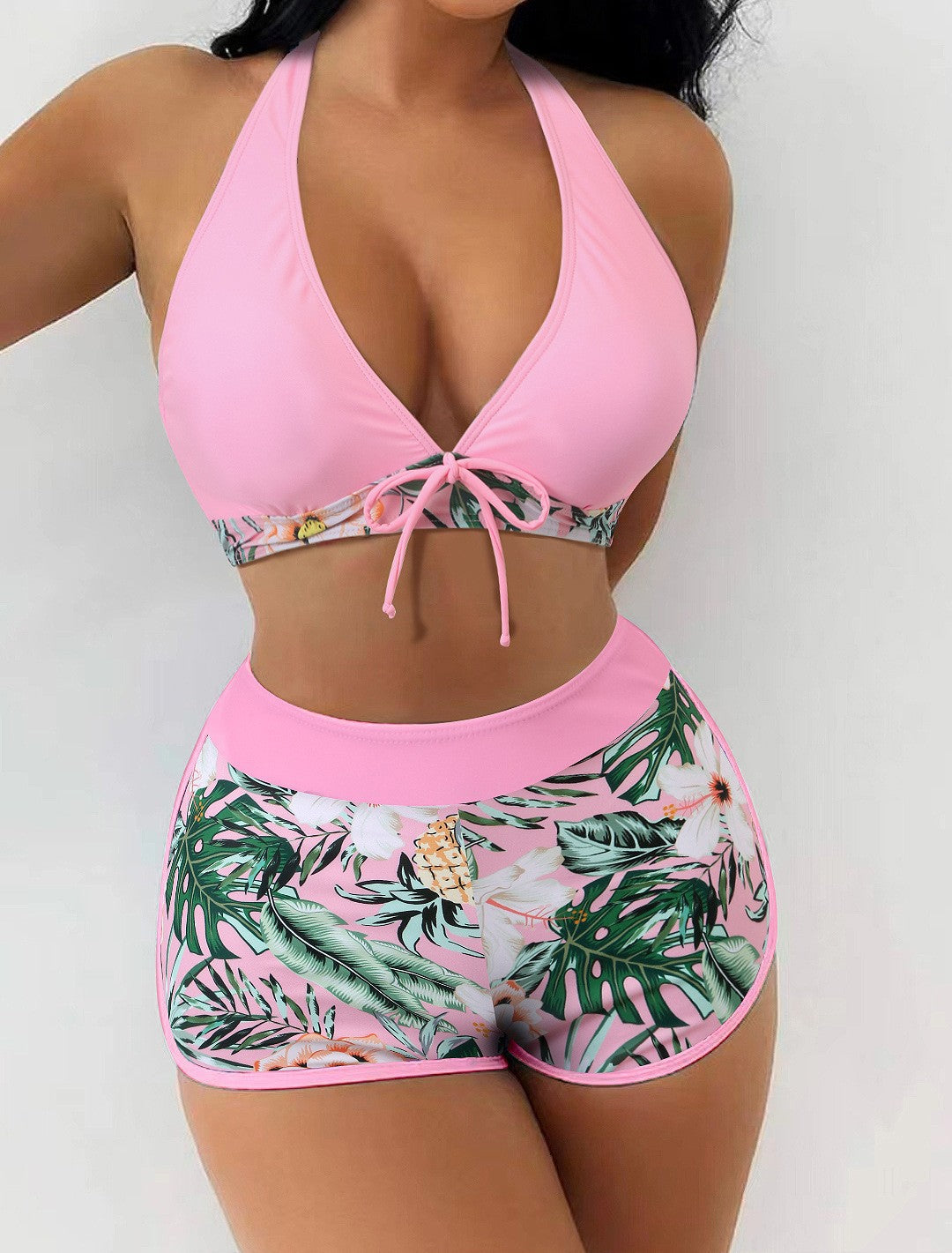 Women's bikini set with playful plant pattern Mune Fashion