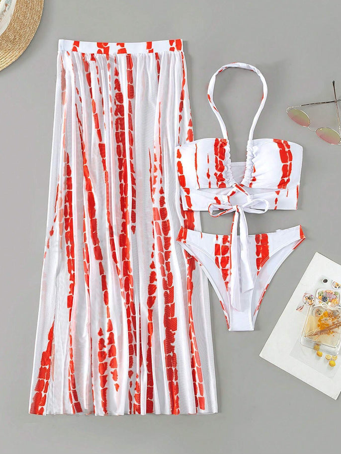 Women's bikini set with elegant maxi skirt and feminine top Mune Fashion