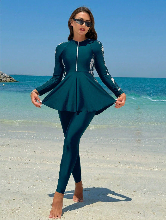 Ladies Stylish and Functional UV Protection Swimsuit Mune Fashion