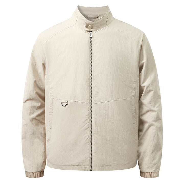 Men's Lightweight Transitional Jacket with Stand-Up Collar Mune Fashion