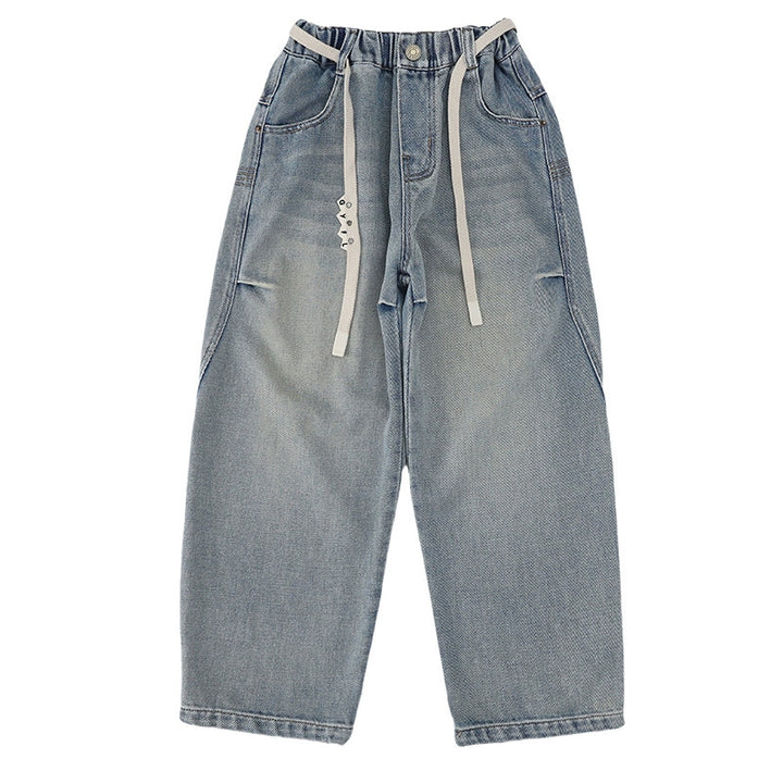 Unisex wide Baggy jeans with unique appliqués Mune Fashion