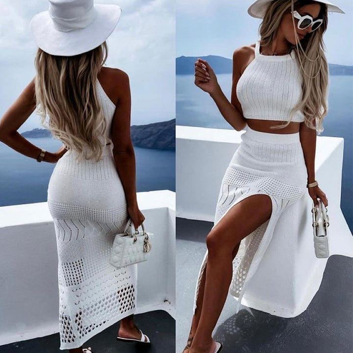 Women's airy knitted two-piece set Mune Fashion