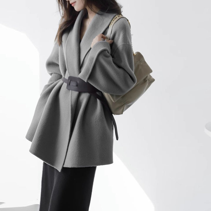 Women Stylish and Elegant Wrap Jacket Mune Fashion
