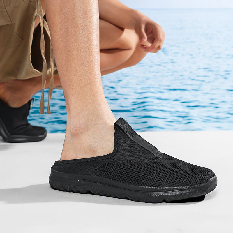 Women’s lightweight quick-drying beach and pool slippers made of breathable honeycomb mesh with flexible profiled lightweight sole Mune Fashion