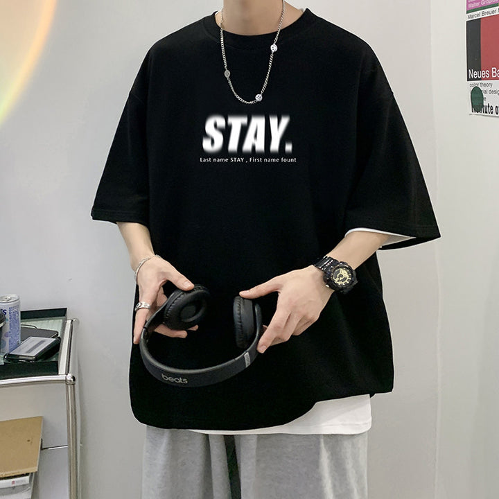 Men's Oversized T-Shirt with Modern Print Mune Fashion