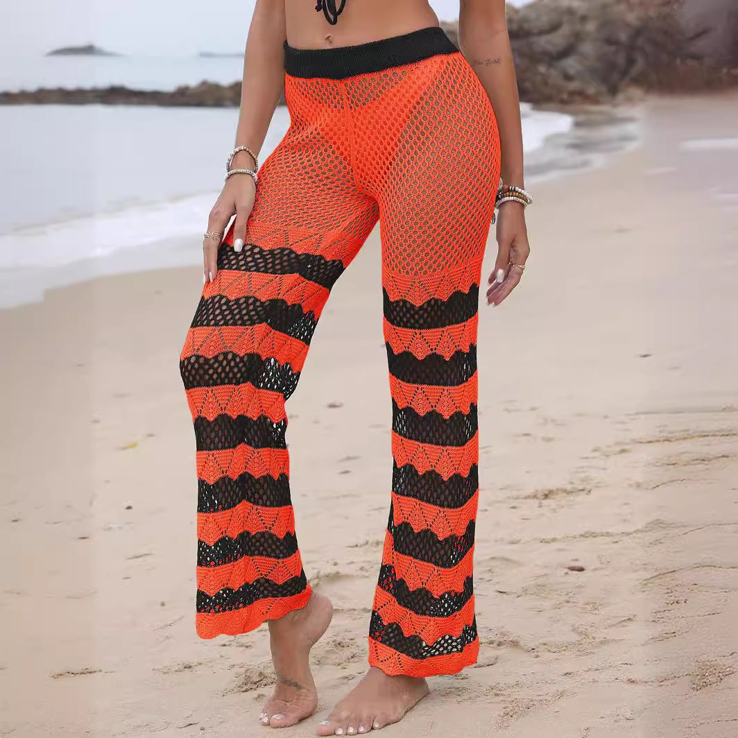 Women's Crocheted Beach Pants Mune Fashion