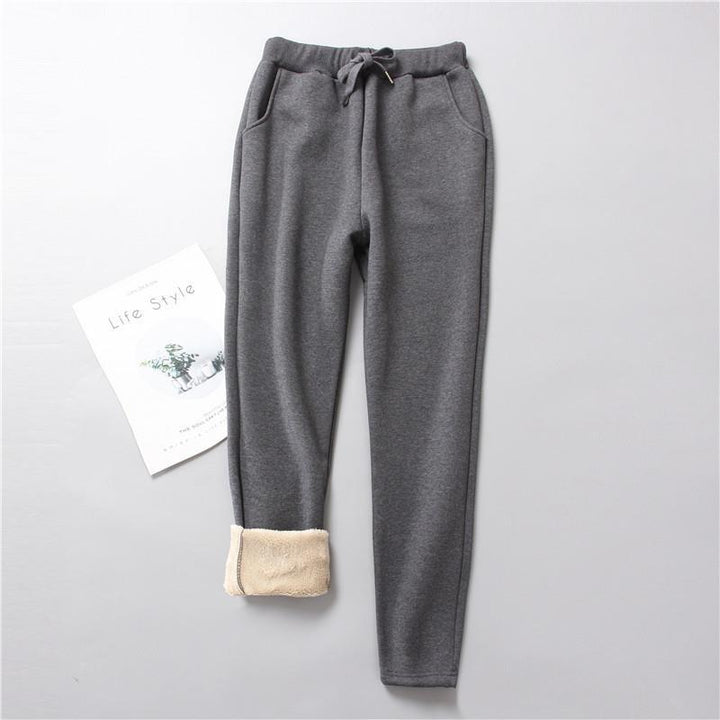 Women nan insulated thermal joggers with drawstring, side pockets, and slim leg Mune Fashion
