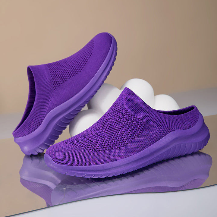 Women nan Slip-On knit trainers with sock-like shaft and ergonomic cushioning sole Mune Fashion