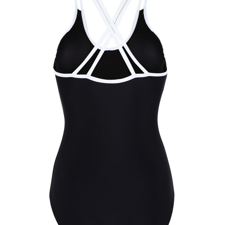 Women's One-Piece Swimsuit with Trendy Cross-Strap Design Mune Fashion