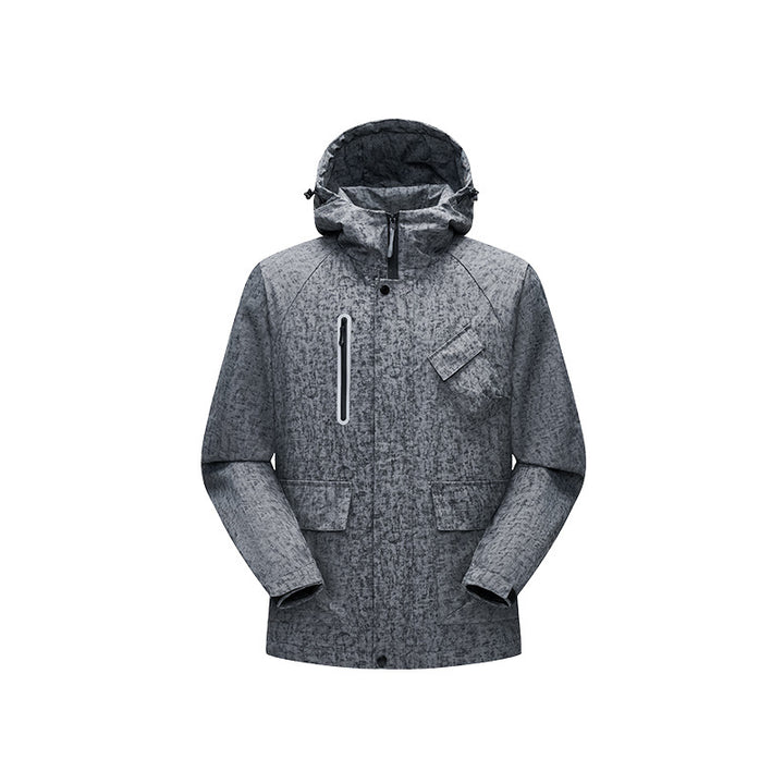 Men's Urban-Technical Field Parka with high closing collar, angled chest pocket and concealed zippers Mune Fashion