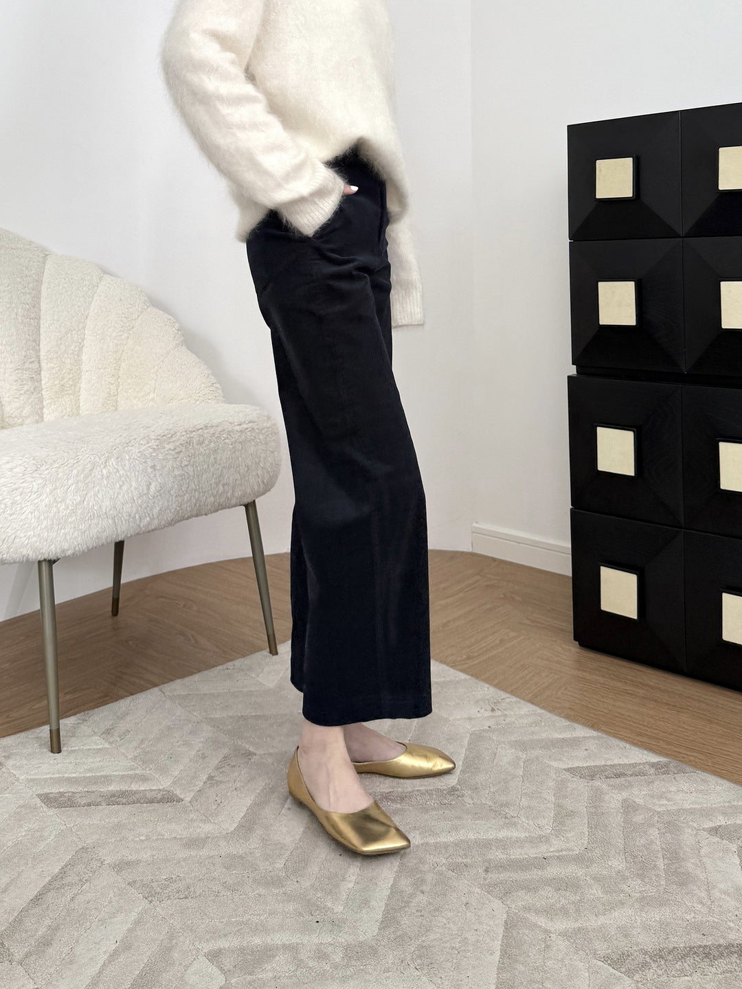 Women Elegant and Comfortable Fabric Trousers Drune