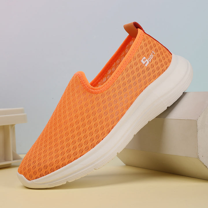 Women's ultra-lightweight knit slip-on shoe with seamless upper material, cushioned comfort sole, and flexible outsole Mune Fashion