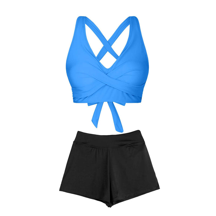 Women's Two-Piece Swimsuit with Floral Design Mune Fashion