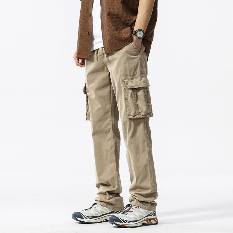 Men's Multifunctional Cargo Pants with Elastic Comfort Waistband, Drawstring and Organizer Pockets Mune Fashion