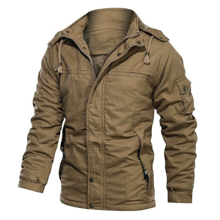 Men's military-inspired thermal parka with teddy lining and arm pocket Mune Fashion