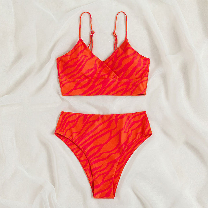 Women's Triangle Bikini Set with fashionable Wrap Design Mune Fashion