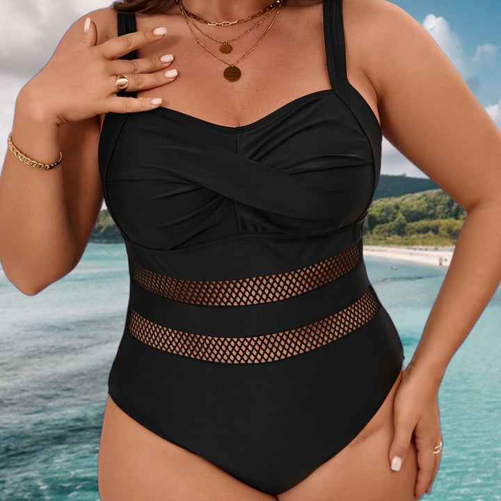 Women's One-Piece Swimsuit with Elegant Mesh Design Mune Fashion
