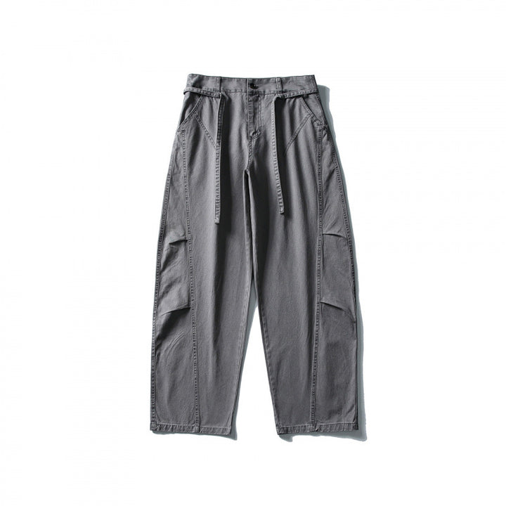 Men's Utility Cargo Pants in a wide Relaxed Fit with drawstring waistband and patch leg pockets Mune Fashion