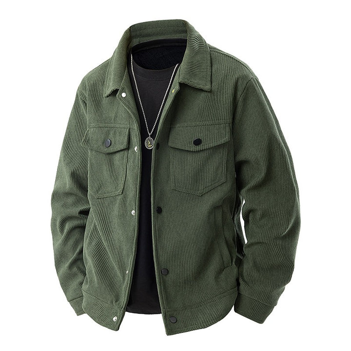 Men's Stylish Cord Jacket with Pockets Mune Fashion