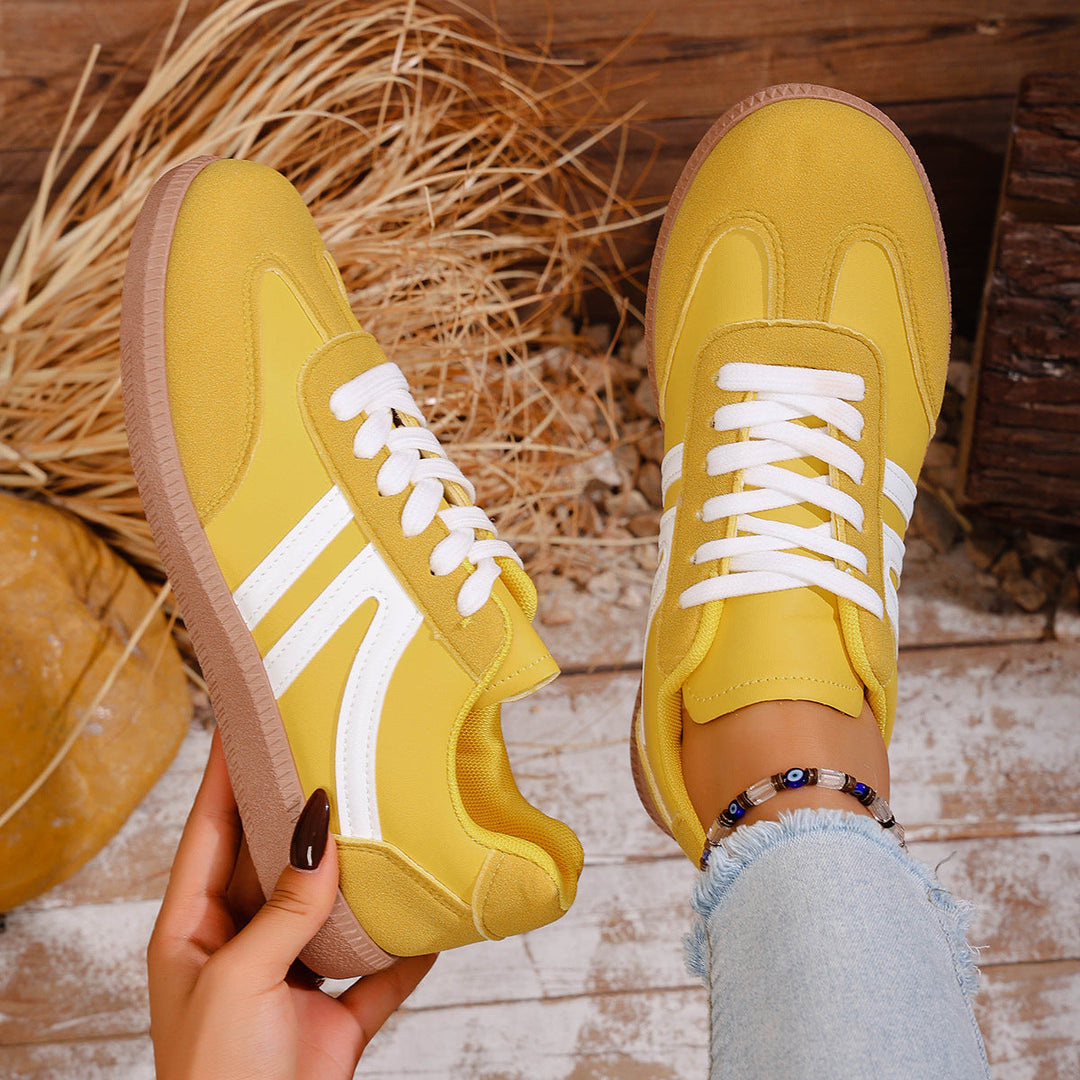 Ladies sporty sneakers made of high-quality suede with breathable sole Mune Fashion