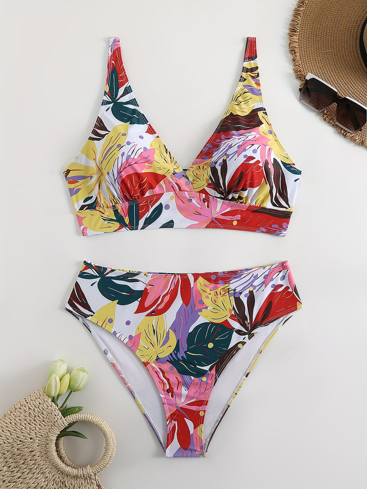 Women's Bikini Set with eye-catching floral design and comfortable cut Mune Fashion