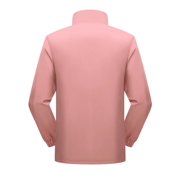 Men's Windproof Softshell Jacket with High Stand-Up Collar and Zipper Pockets Mune Fashion
