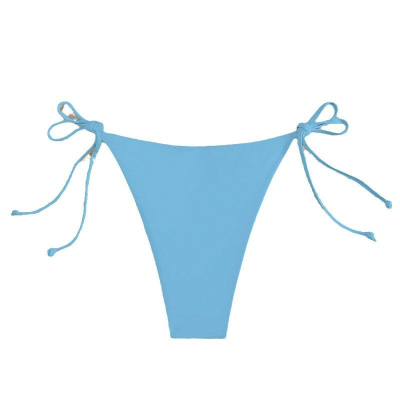 Women's High-Cut Bikini Bottom with Adjustable Ties Mune Fashion