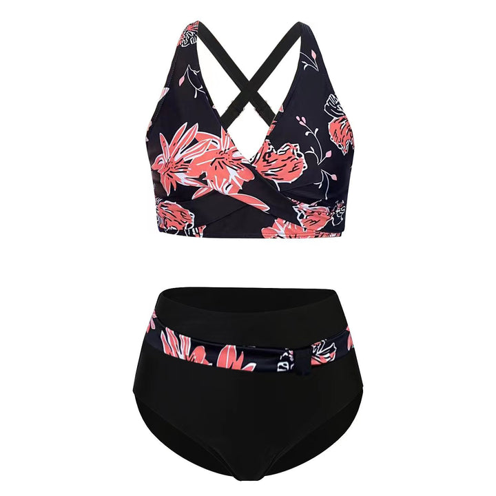 Women's sporty bikini set with trendy cut and modern graphic design Mune Fashion