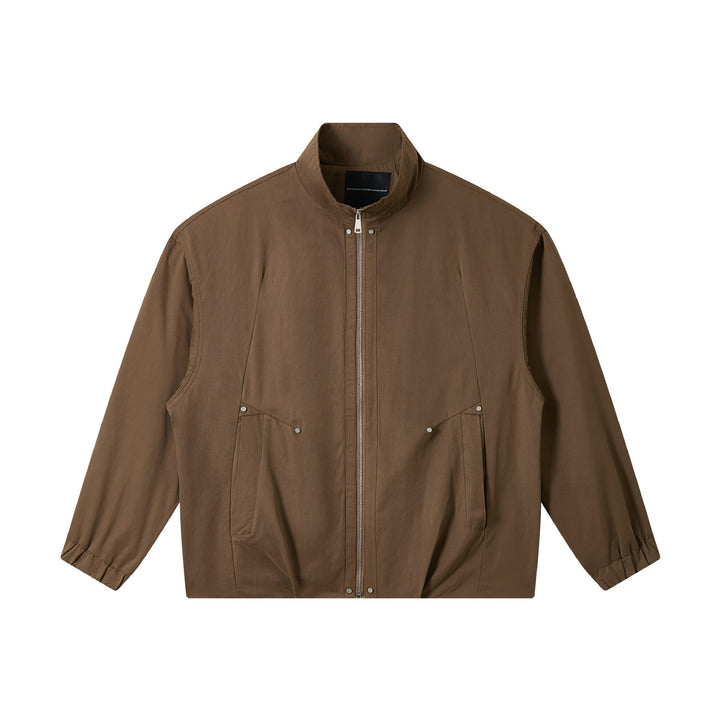 Men's short-cut utility blouson with high funnel collar and flap pockets Mune Fashion