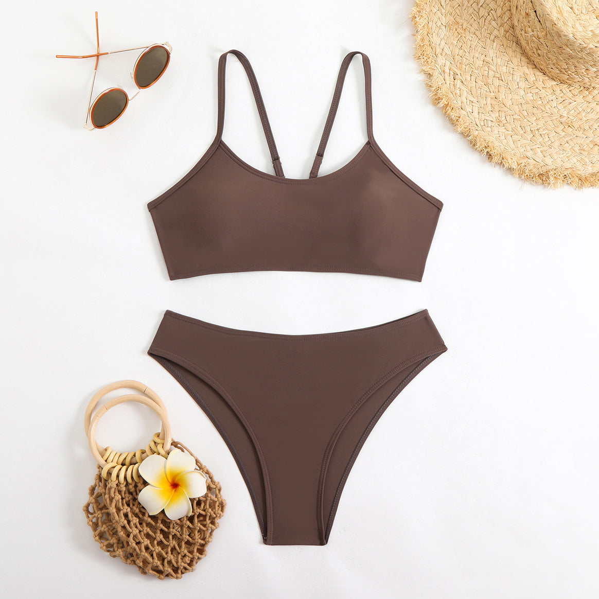Women's bikini set with sporty cut and removable pads Mune Fashion