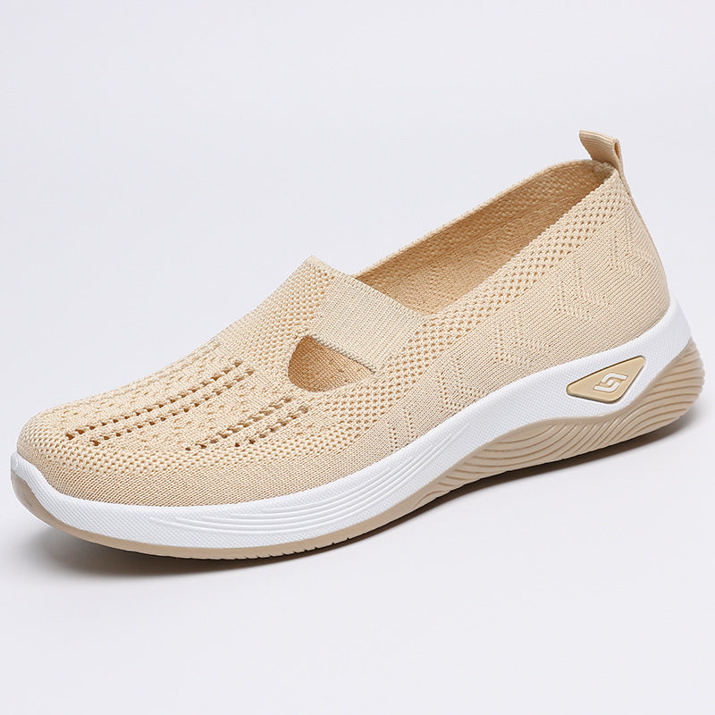 Women Breathable Slip-On Sneakers with Elastic Design Mune Fashion