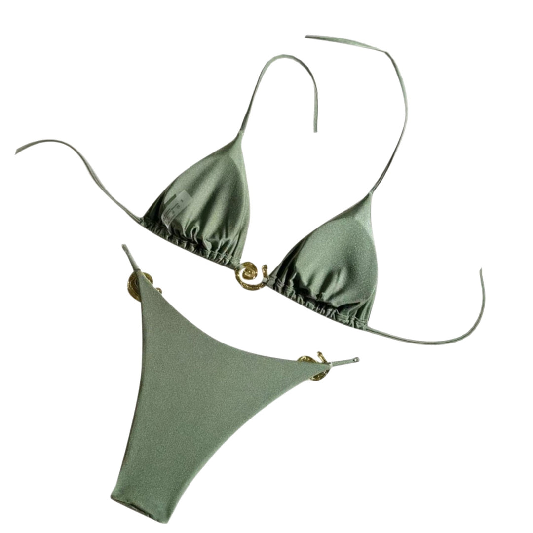 Ladies Triangle Bikini with luxurious shell details Mune Fashion