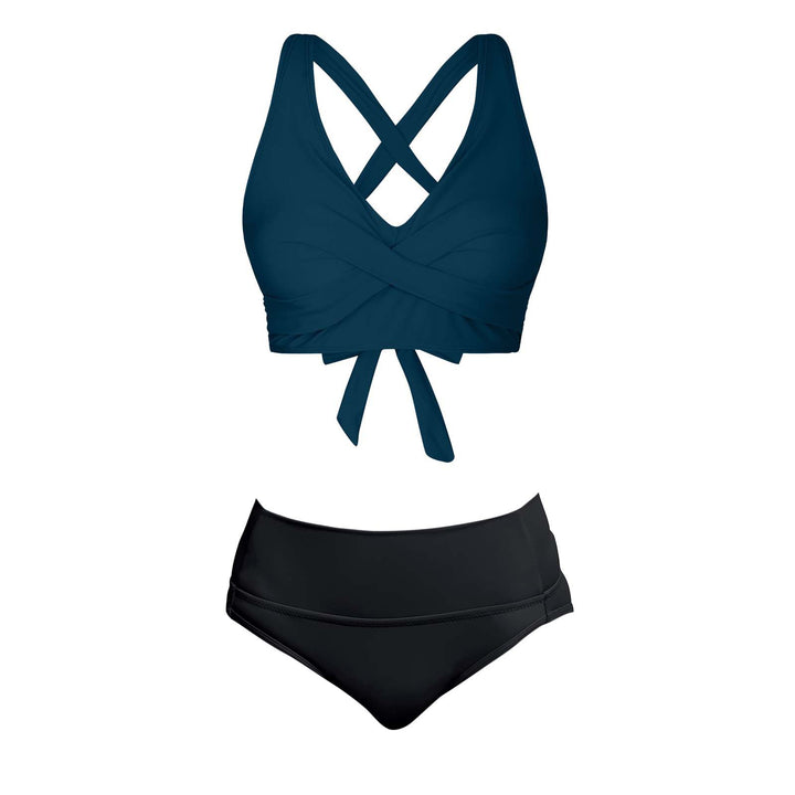 Women's Two-Piece Swimsuit with Floral Design Mune Fashion