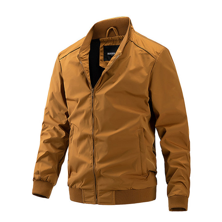 Men's water-repellent lightweight bomber jacket with ribbed cuffs Mune Fashion