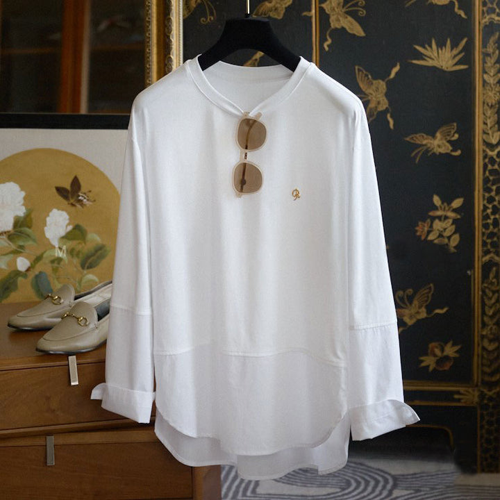Women's Casual Long Sleeve Shirt with Elegant Cut Mune Fashion