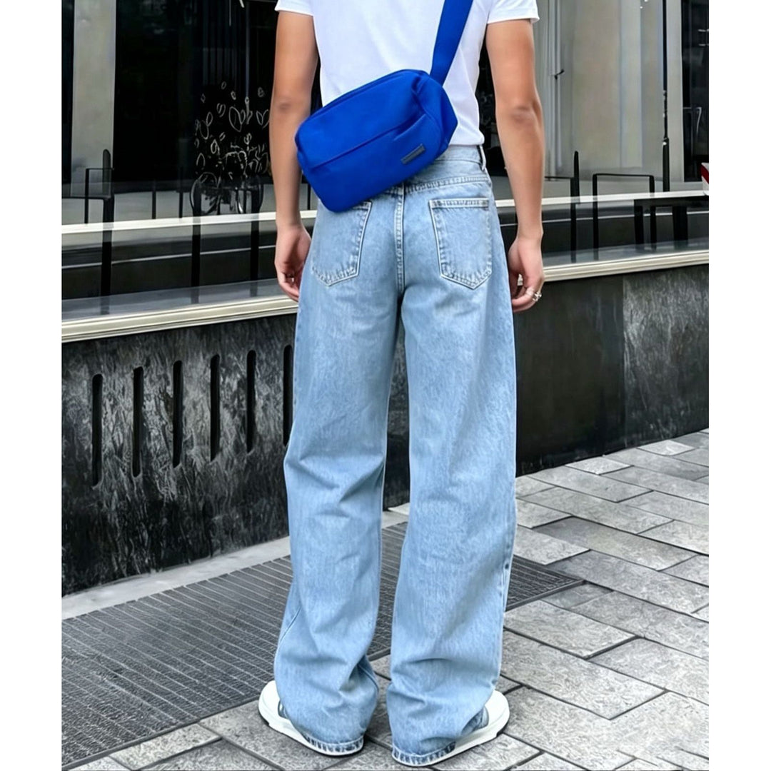 Women Stylish Wide Cut Jeans Mune Fashion
