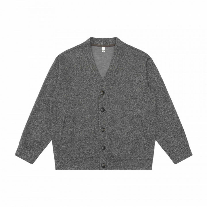 Unisex Oversize Knit Cardigan with V-neck, full button placket and patch side pockets Mune Fashion
