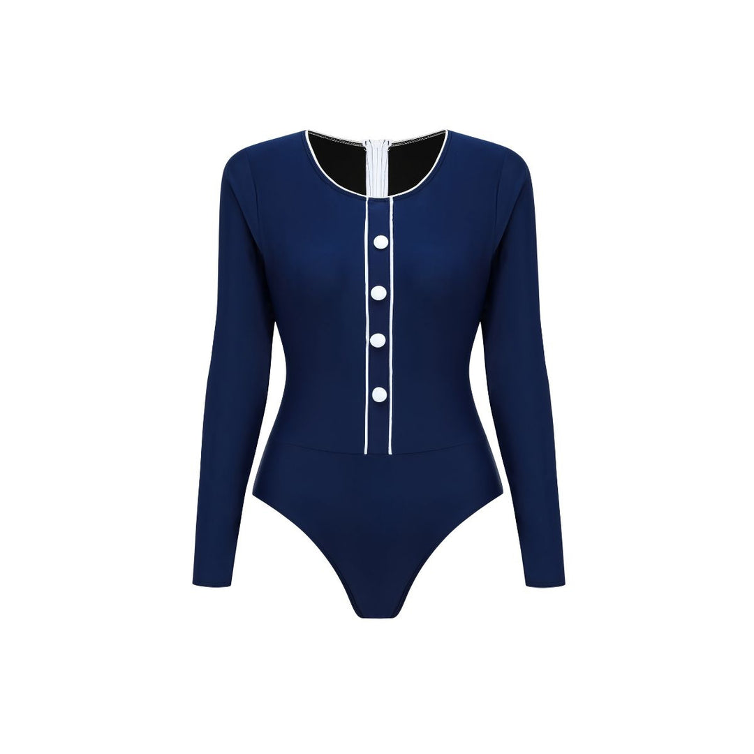 Women Long Sleeve Swimsuit Mune Fashion
