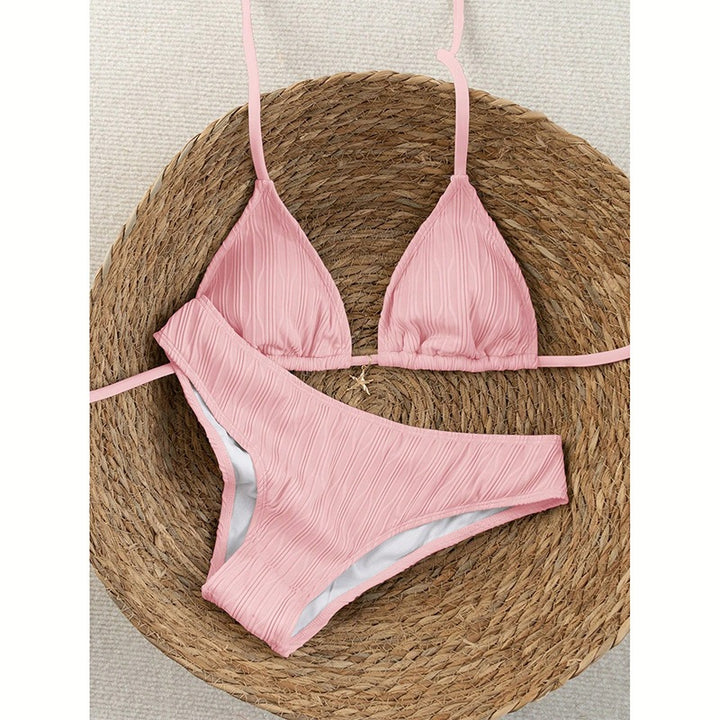 Ladies triangle bikini with structured top and high waist Mune Fashion