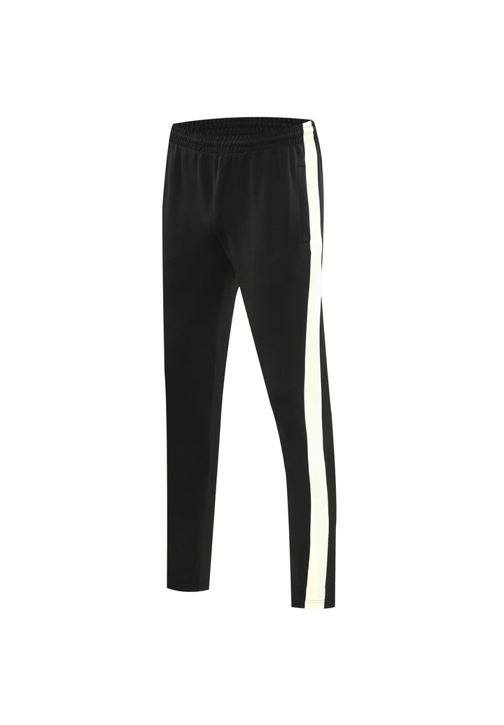 Men's tapered training pants with elastic waistband, side contrast stripe & insert pockets Mune Fashion