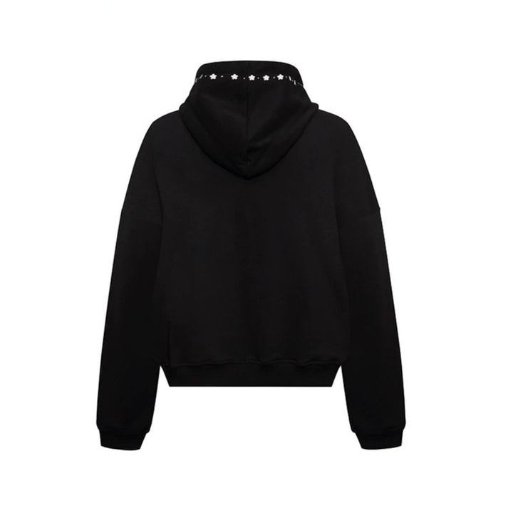 Women’s hooded zip jacket with stud trim and oversized fit Mune Fashion