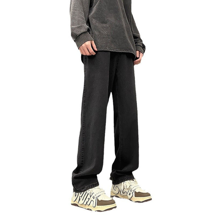 Men's Loose Vintage Denim Pants in Baggy Street Style with Front Pleat Mune Fashion