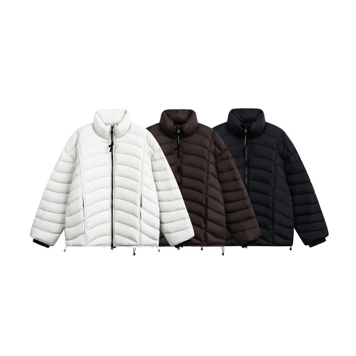 Women's short cut ultralight quilted jacket with stand-up collar Mune Fashion