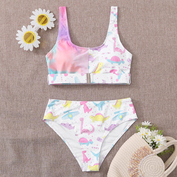 Women’s Two-Piece Swimsuit with Playful Dinosaur Design Mune Fashion