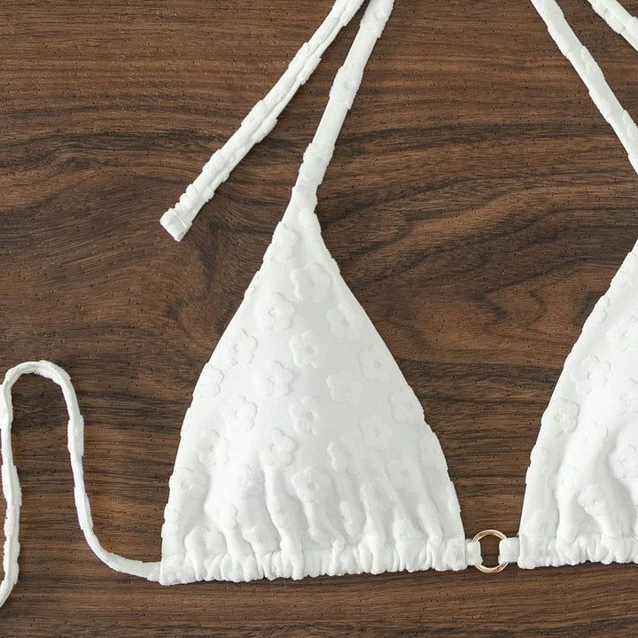 Women's Triangle Bikini with Unique Pattern Mune Fashion