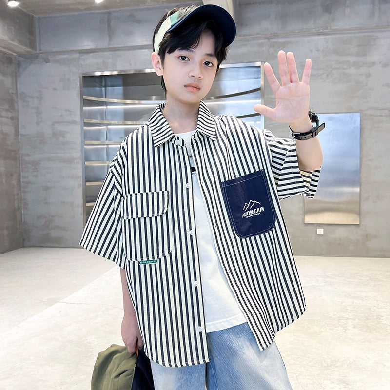 Boys Short Sleeve Shirt Mune Fashion