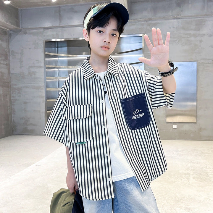 Boys Short Sleeve Shirt Mune Fashion